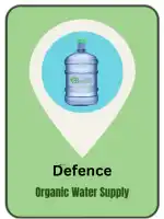 mineral water supply in defence icon